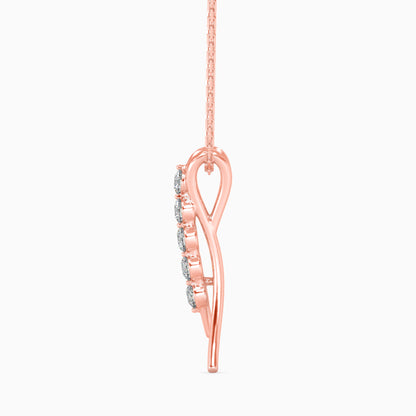 Diamond Journey Drop Pendant