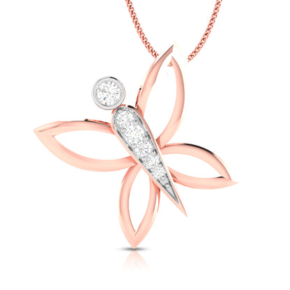 Dragonfly Diamond Pendant