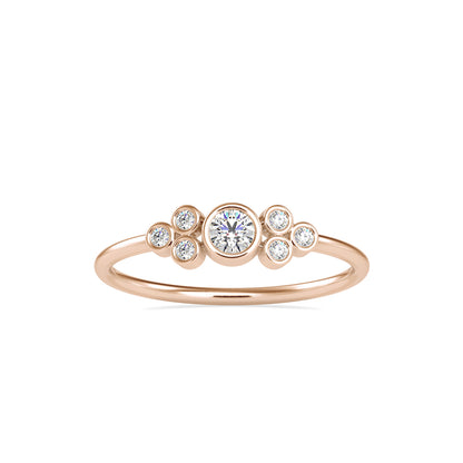 Scattered Bezel Cluster Ring