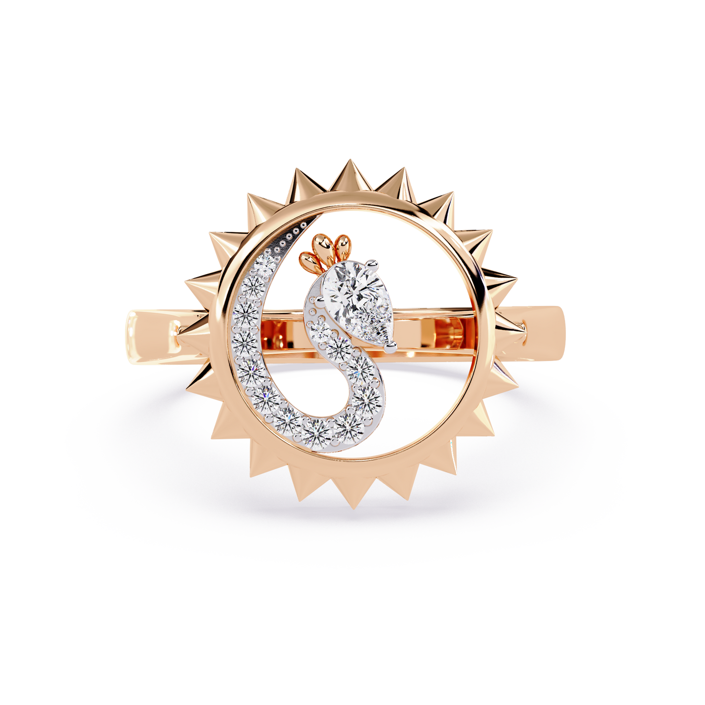 Sun & Moon Diamond Ring
