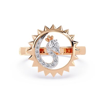 Sun & Moon Diamond Ring