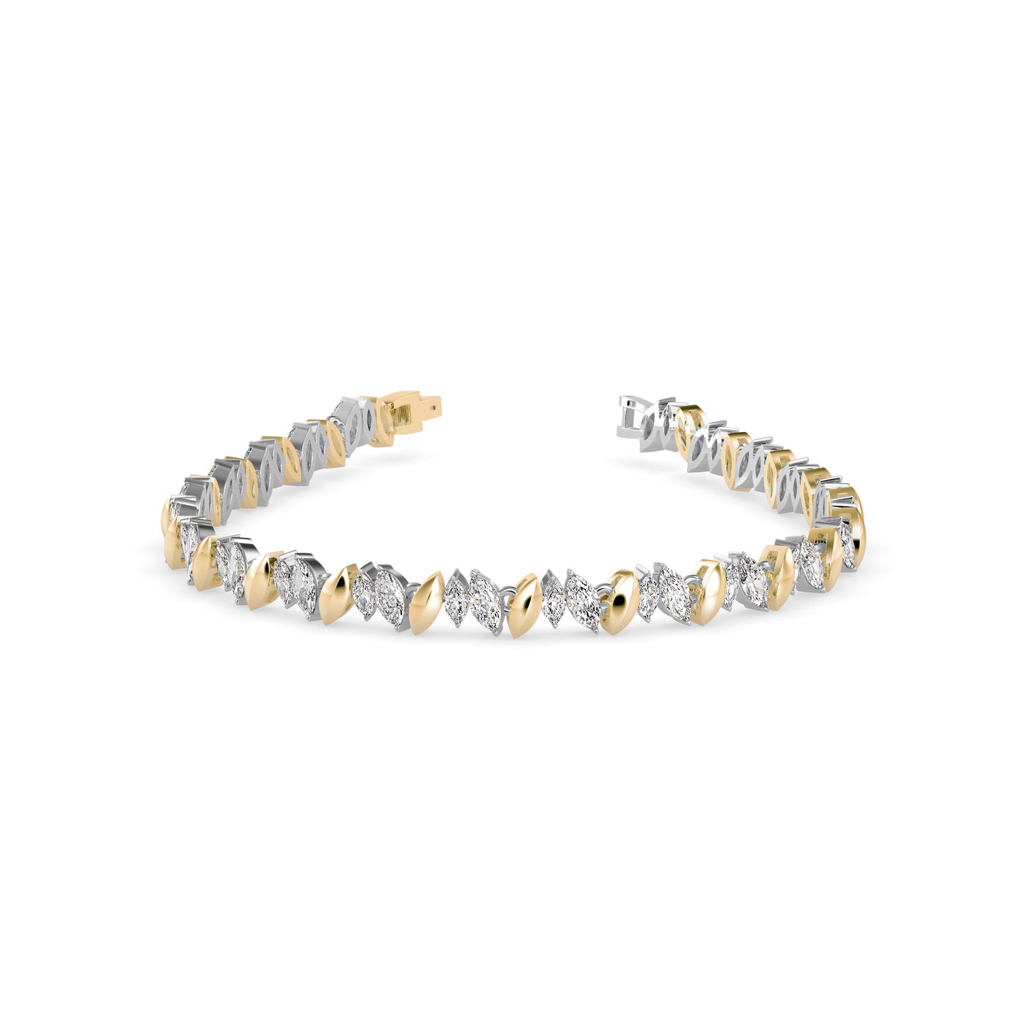 Kite Cluster Tennis Bracelet