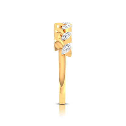 Leaf Vine Diamond Ring