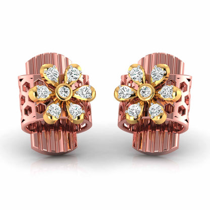 Barrel Blossom Hoop Earrings