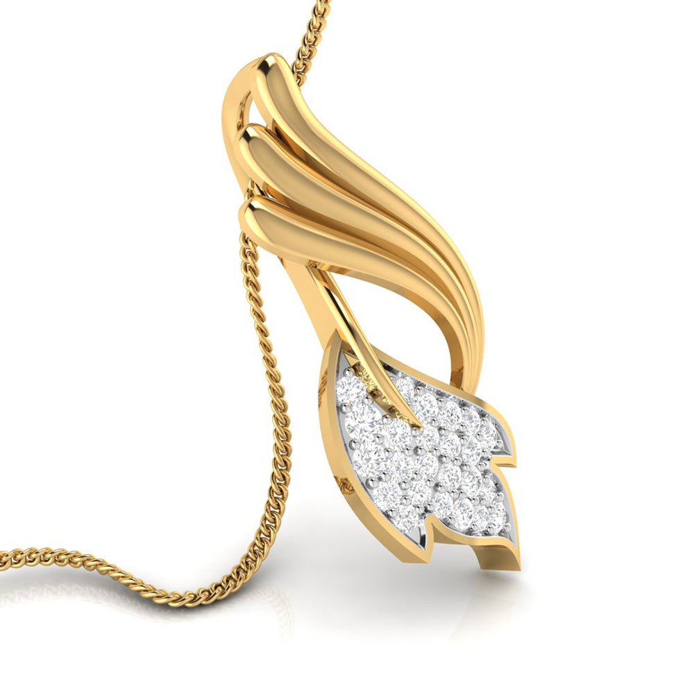 Swirl Marquise Pendant