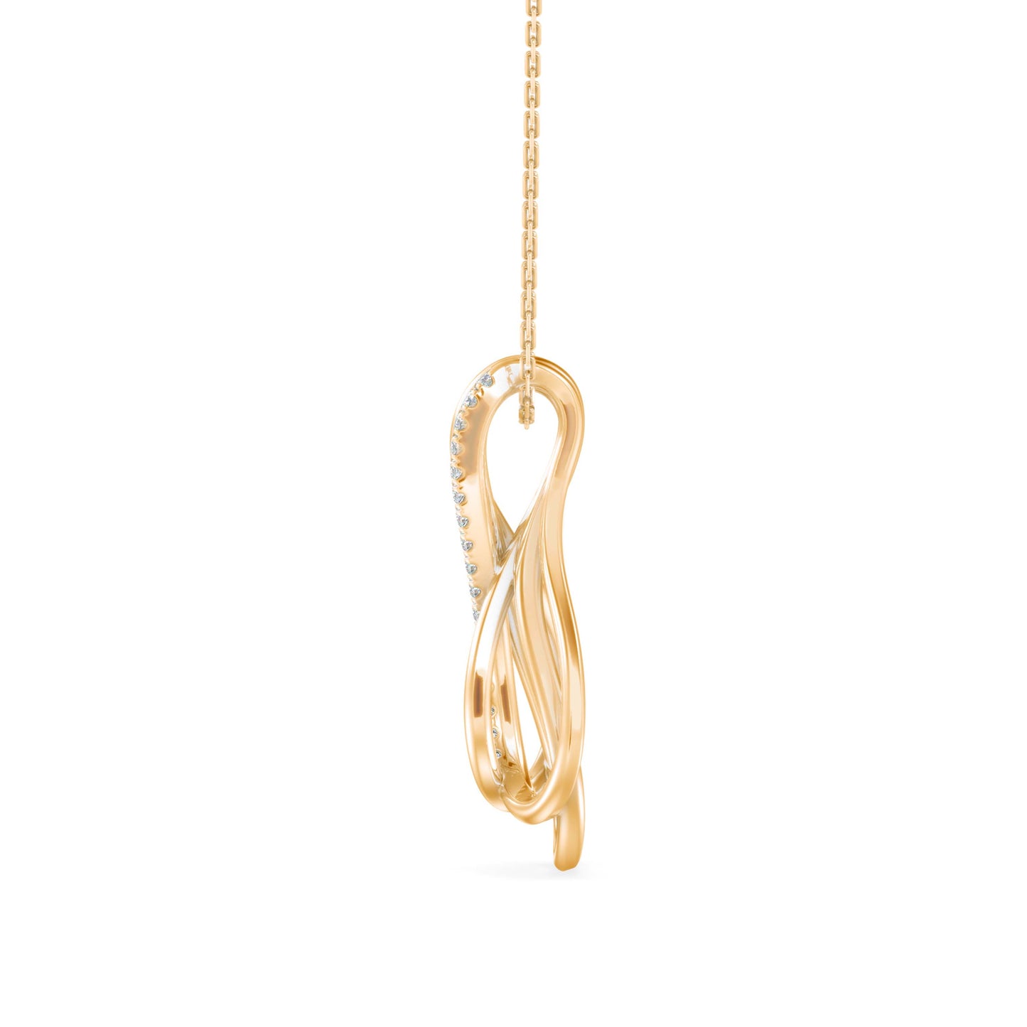 Ribbon Teardrop Pendant