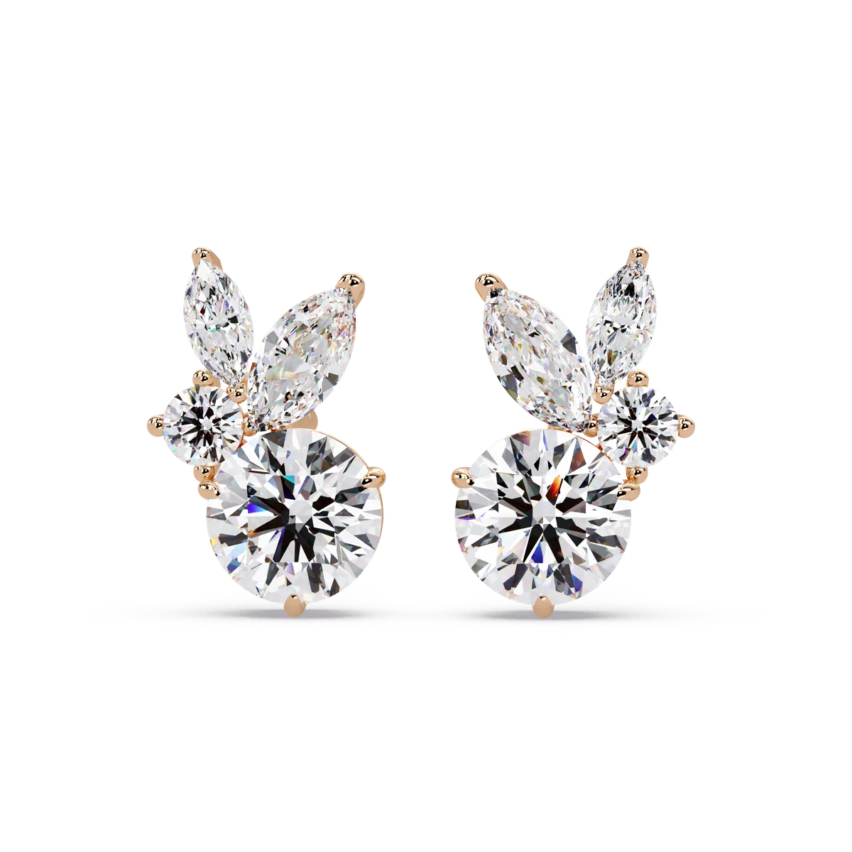 Garden Bouquet Petal Earrings - Origine Diamonds lab-grown diamond jewellery