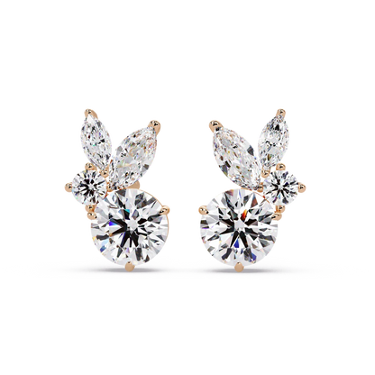 Garden Bouquet Petal Earrings - Origine Diamonds lab-grown diamond jewellery