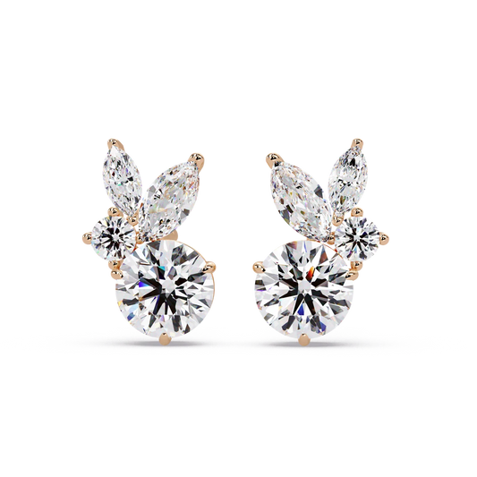 Garden Bouquet Petal Earrings - Origine Diamonds lab-grown diamond jewellery