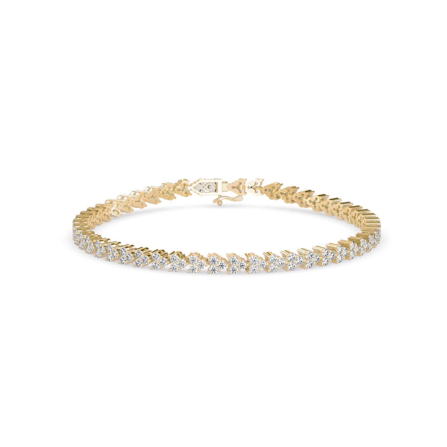 Petal Tennis Diamond Bracelet