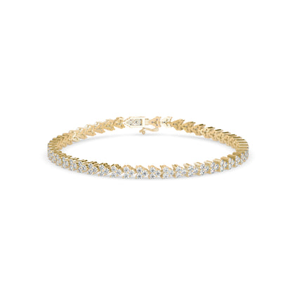 Petal Tennis Diamond Bracelet