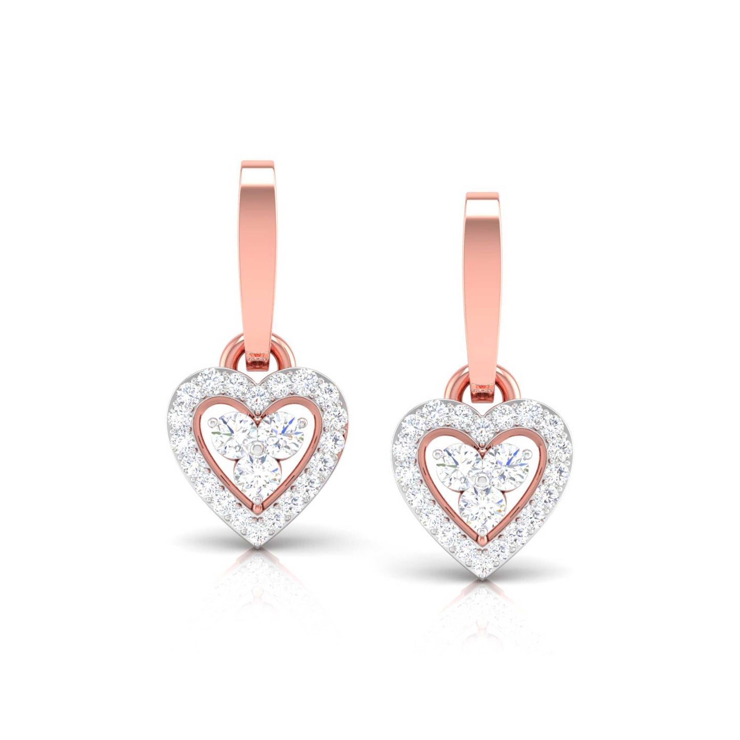 Heart Halo Trio Earrings