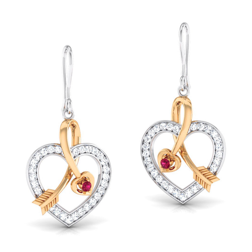 Cupid Heart Arrow Earrings