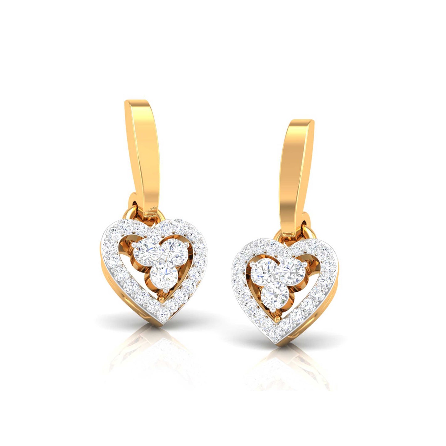 Heart Halo Trio Earrings