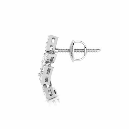 Leaf Vine Climber Earrings