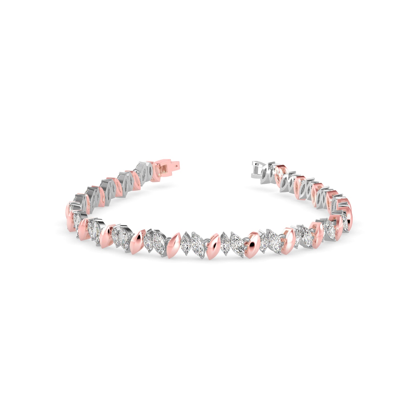 Kite Cluster Tennis Bracelet