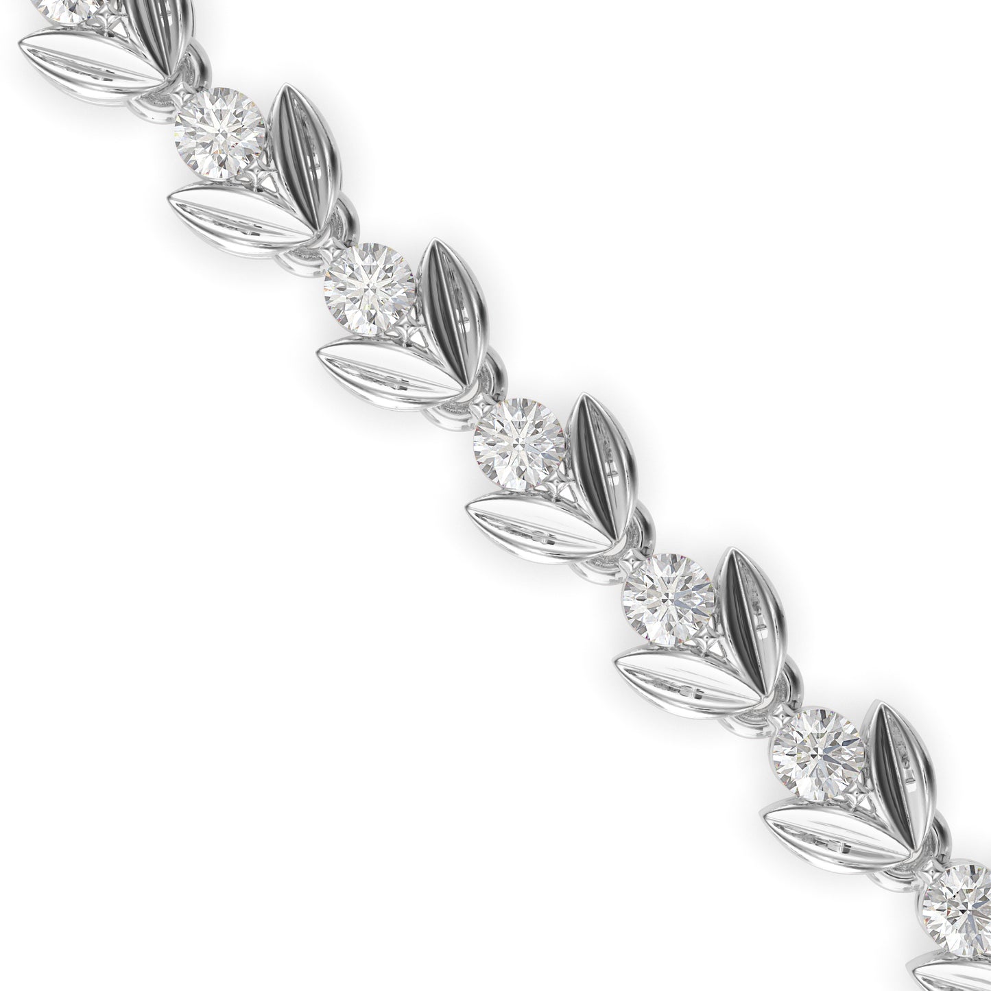 Heart Tennis Diamond Bracelet
