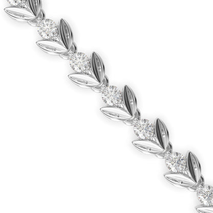 Heart Tennis Diamond Bracelet