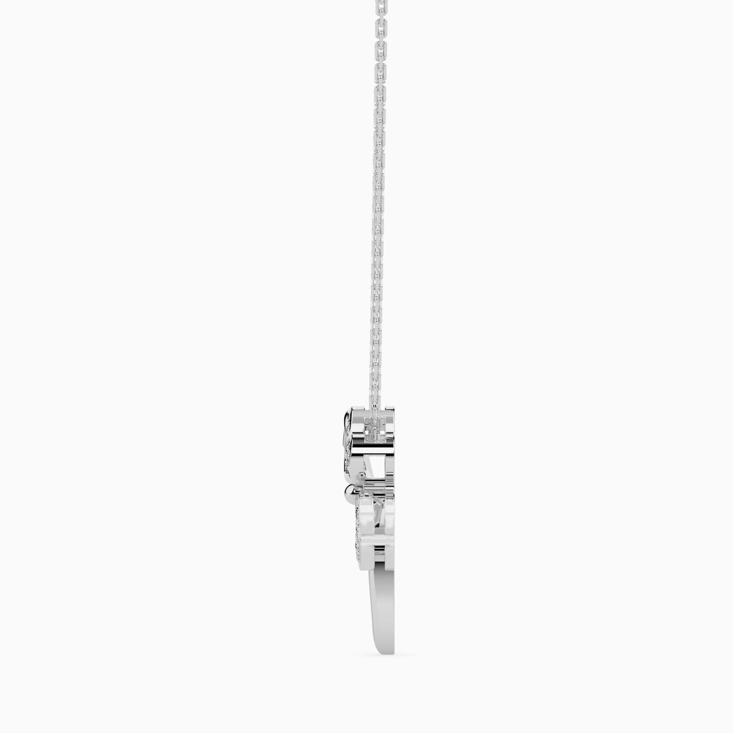Lucky Clover Solitaire Pendant