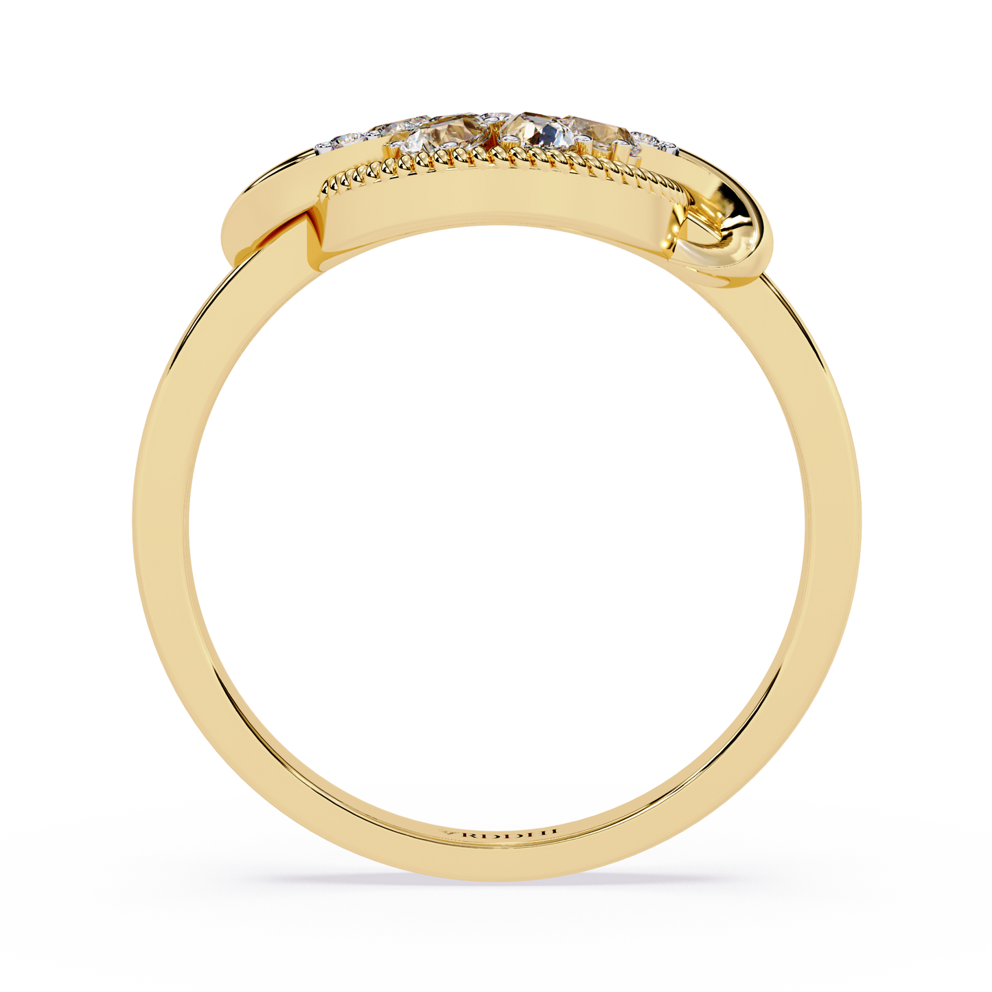 Roped Halo Blossom Ring