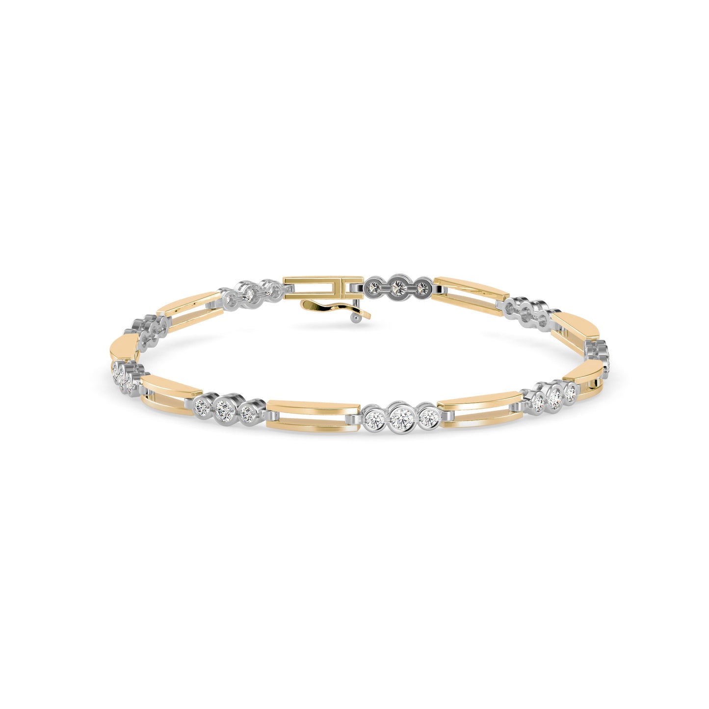 Station Bar Diamond Bracelet