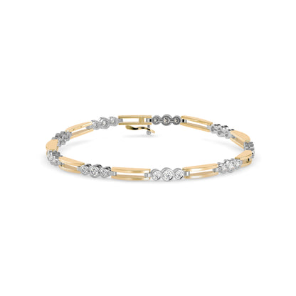 Station Bar Diamond Bracelet