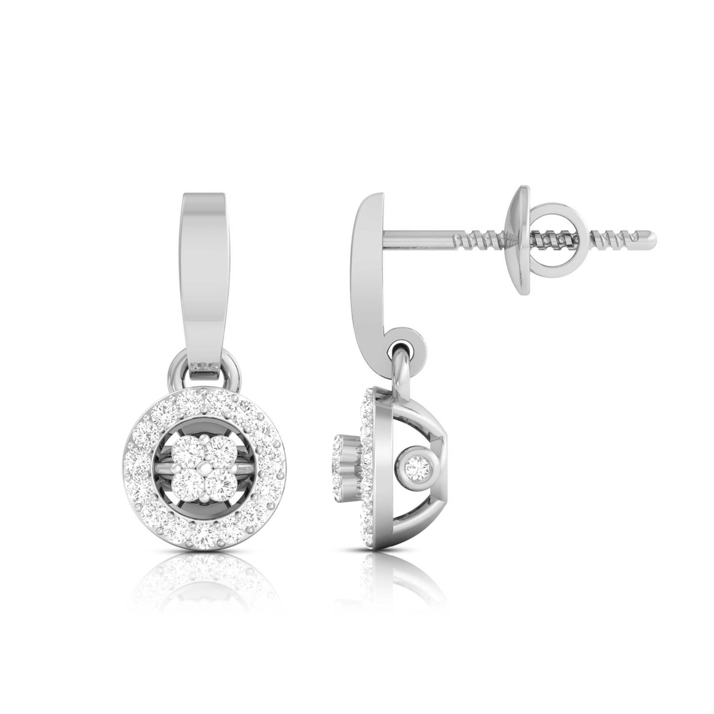 Halo Blossom Drop Earrings