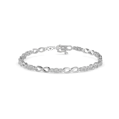 Infinity Link Diamond Bracelet