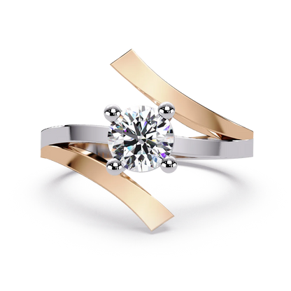 Crossing Two Tone Ring - Origine Diamonds lab-grown diamond jewellery
