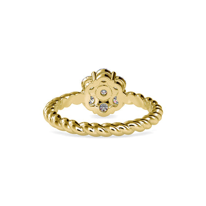 Rope Blossom Cluster Ring