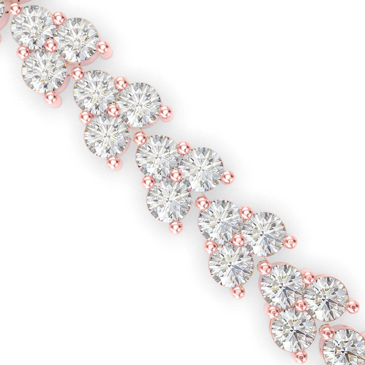 Petal Tennis Diamond Bracelet