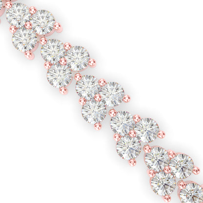 Petal Tennis Diamond Bracelet