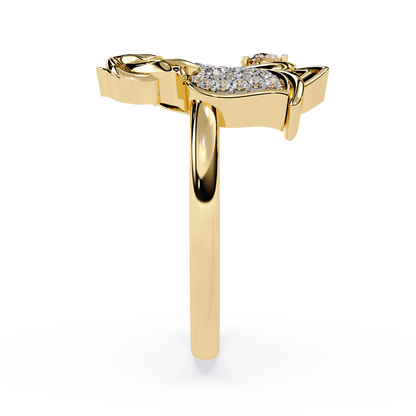 Tulip Marquise Cluster Ring