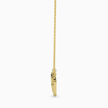 Heart & Love Script Necklace