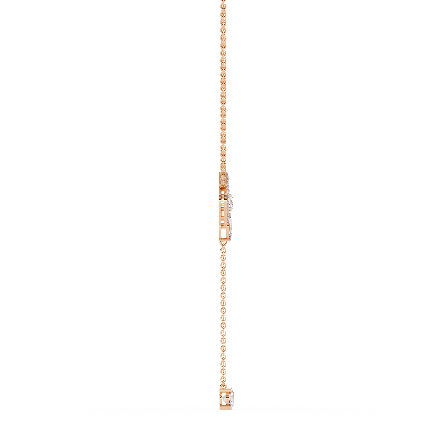 Marquise Lariat Drop Necklace