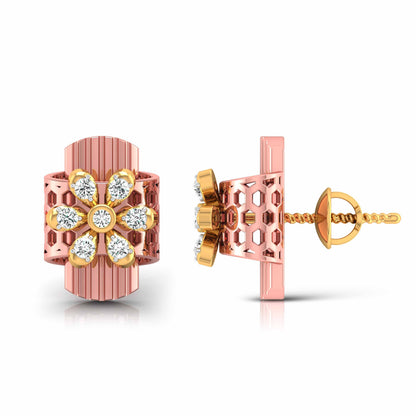 Barrel Blossom Hoop Earrings
