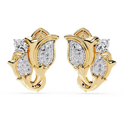 Tulip Pear Cluster Earrings - Origine Diamonds lab-grown diamond jewellery