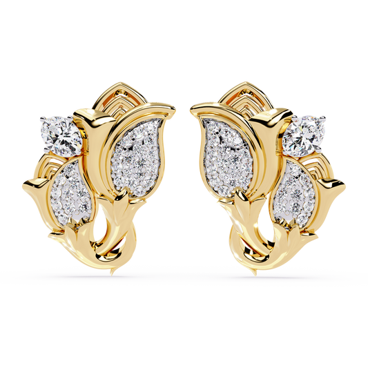 Tulip Pear Cluster Earrings - Origine Diamonds lab-grown diamond jewellery