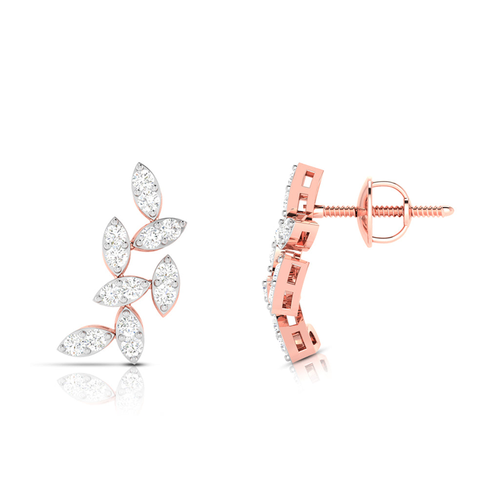 Leaf Vine Climber Earrings