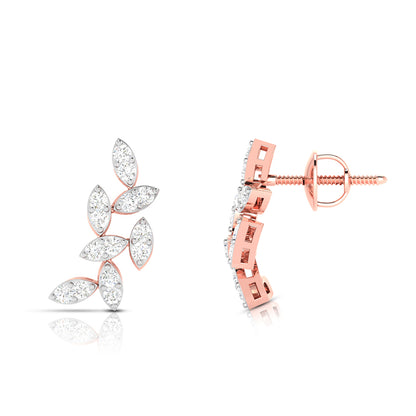 Leaf Vine Climber Earrings