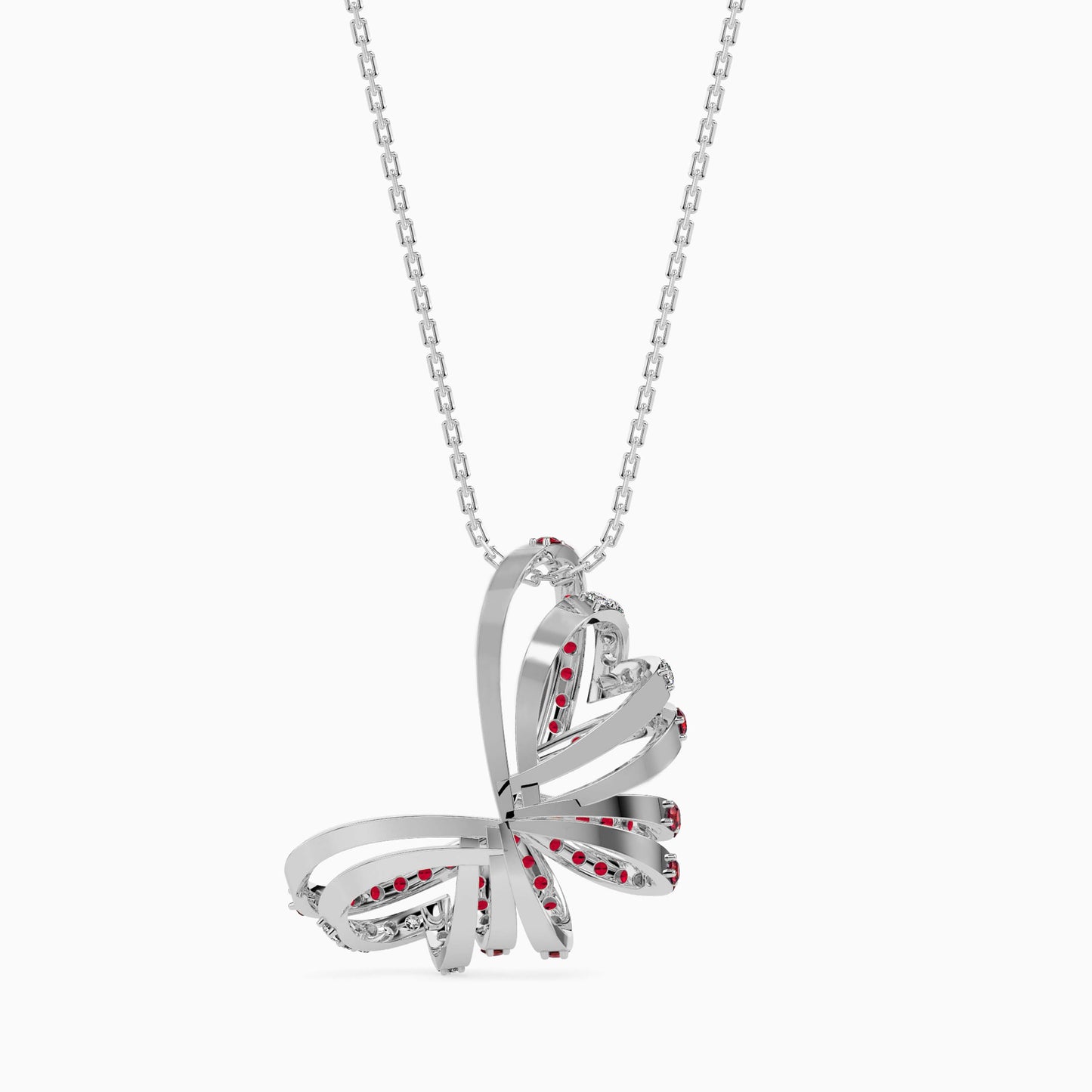Ruby Butterfly Pendant