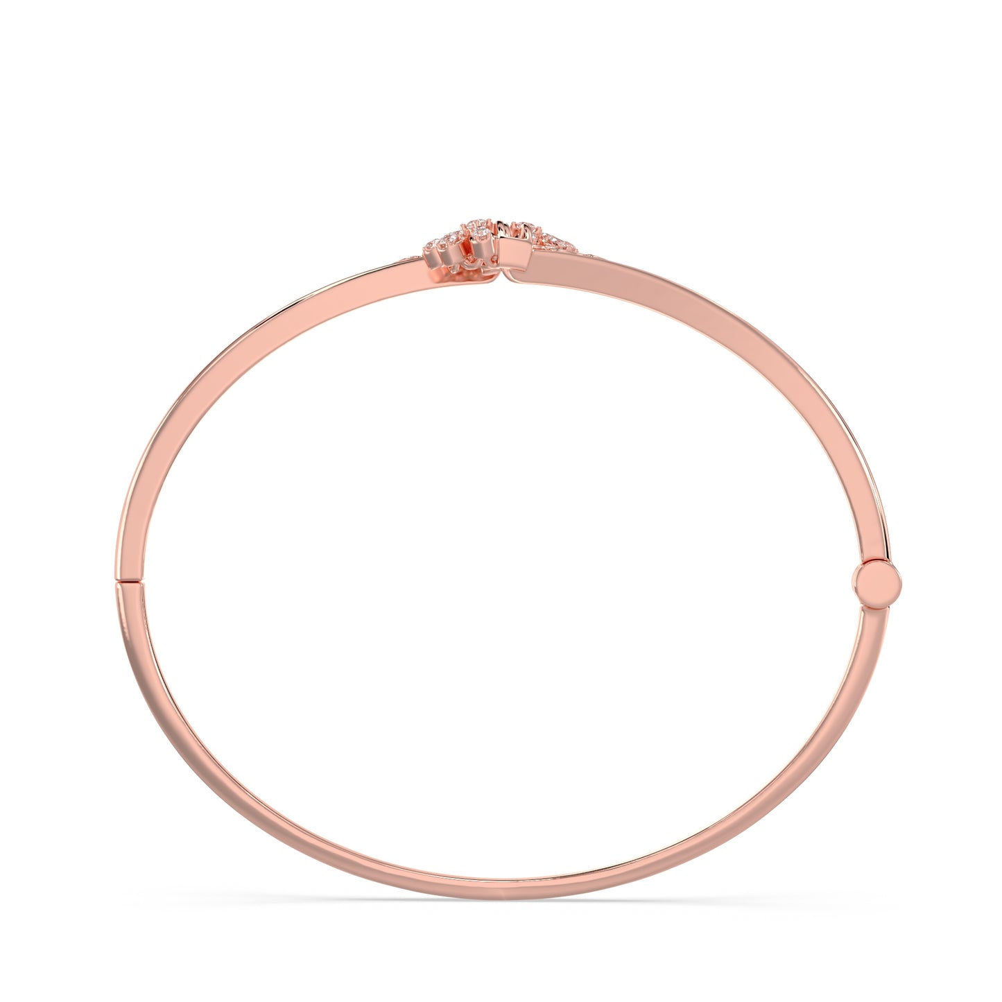 Filigree Bypass Diamond Bangle