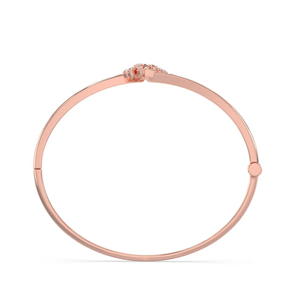 Filigree Bypass Diamond Bangle