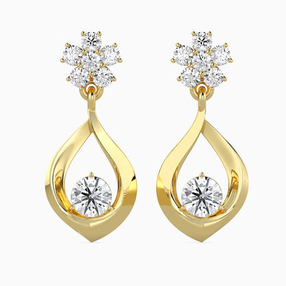 Blossom Teardrop Drop Earrings