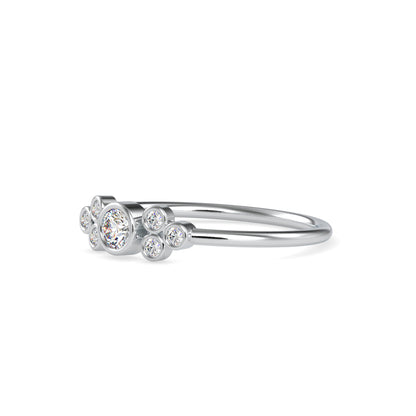 Scattered Bezel Cluster Ring