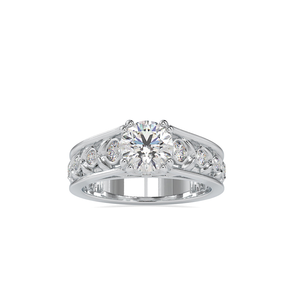 Vintage Filigree Solitaire Ring