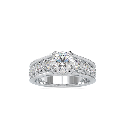 Vintage Filigree Solitaire Ring