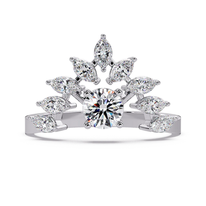 Crowned Tiara Diamond Ring - Origine Diamonds lab-grown diamond jewellery