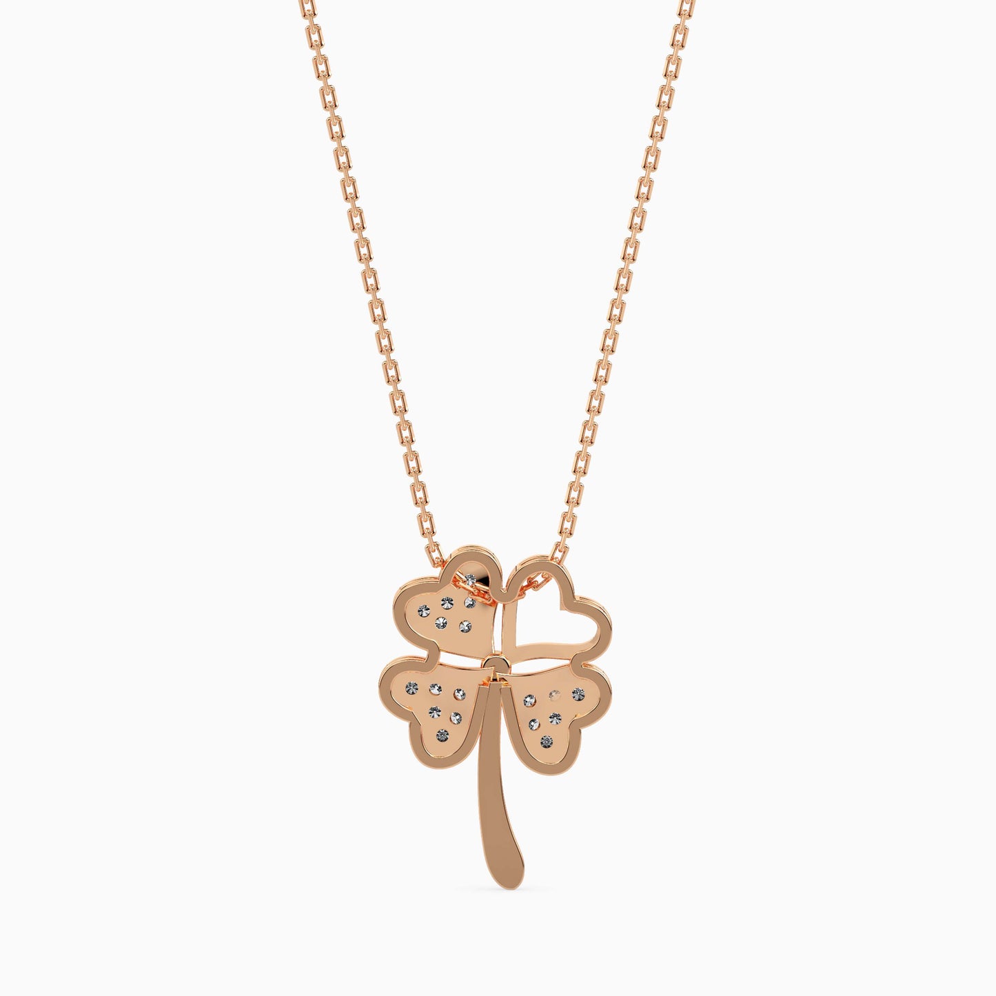 Lucky Clover Solitaire Pendant