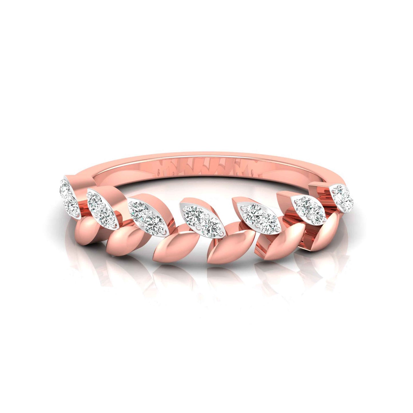 Leaf Vine Diamond Ring